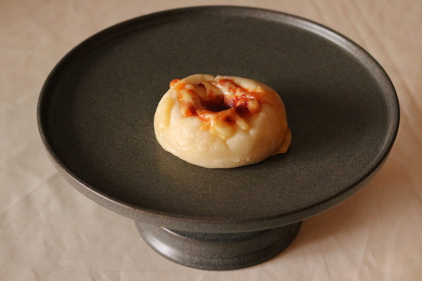 Gluten-free rice flour bagel (pizza)