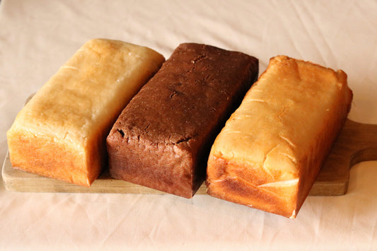 A subscription to a set of three gluten-free rice flour breads